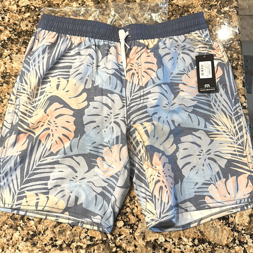 Travis Mathew New Swim Shorts Swimsuit Size Medium